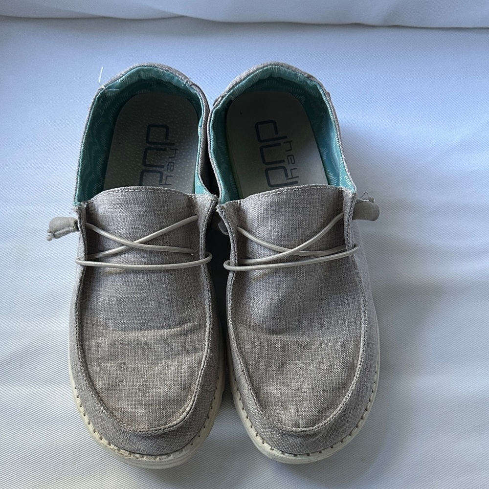 Hey Dude Women's Gray Slip-On Loafers